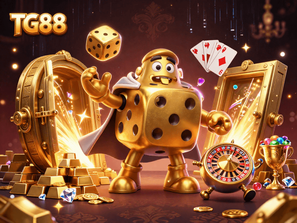 Experience thrilling wins at TG88 with dynamic 3D casino characters and vibrant riches.