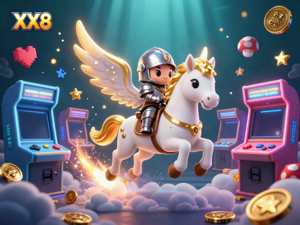 Experience the thrill of winning with XX 8's stunning online casino atmosphere and vibrant game elements.