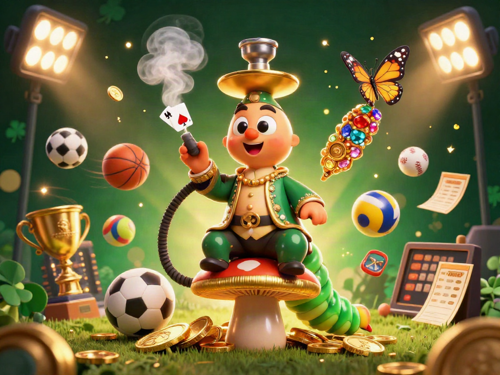 Experience SAWA888’s vibrant casino world, featuring a caterpillar master and epic sports elements.