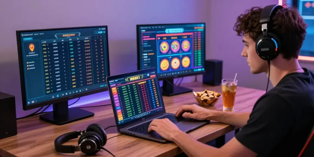 Engaging betting scene showcasing the debet gaming experience with vibrant sports odds and cozy atmosphere.