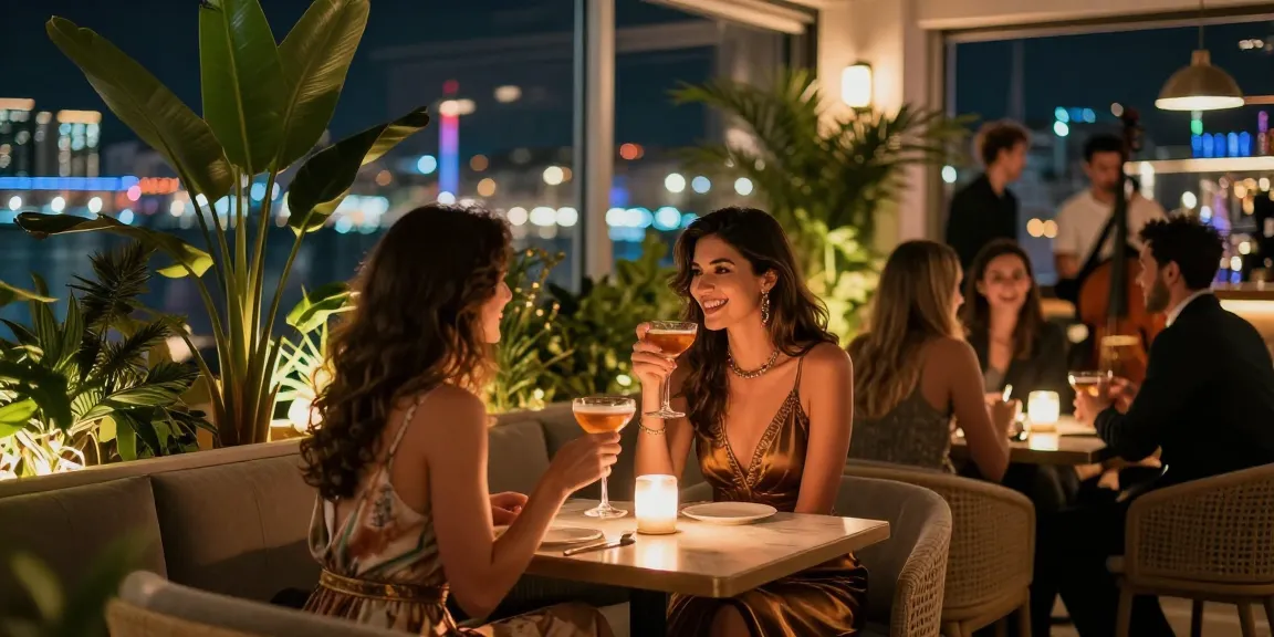 Antalya Merkez Escort scene in a stylish urban lounge with elegant ambiance.