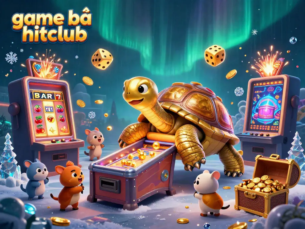 Play vibrant game bài hitclub with exciting characters and dynamic casino elements in an immersive scene.