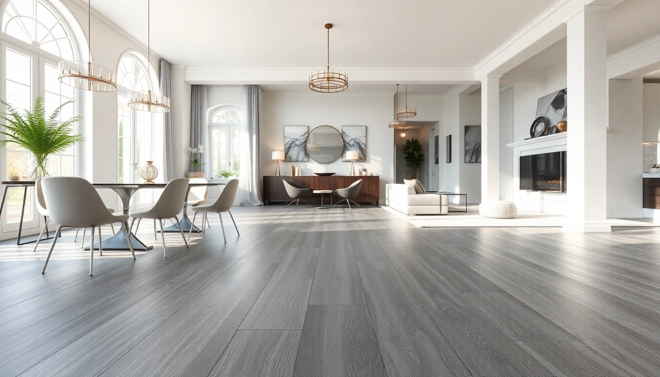 Showcase of best lvp flooring in a modern dining and living area environment.