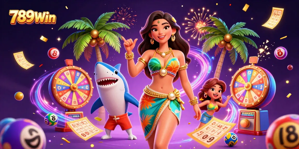 Experience the excitement of 789Win with a vibrant 3D illustration capturing thrilling gaming elements.