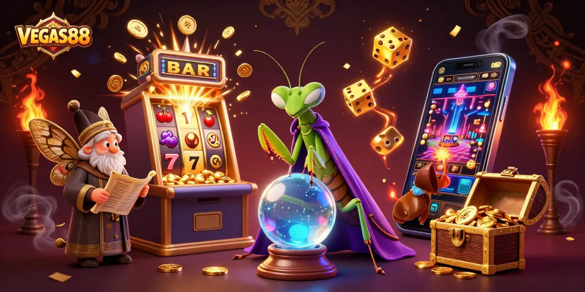 Spin with VEGAS88 and win big with vibrant slot machine explosions and magical characters!