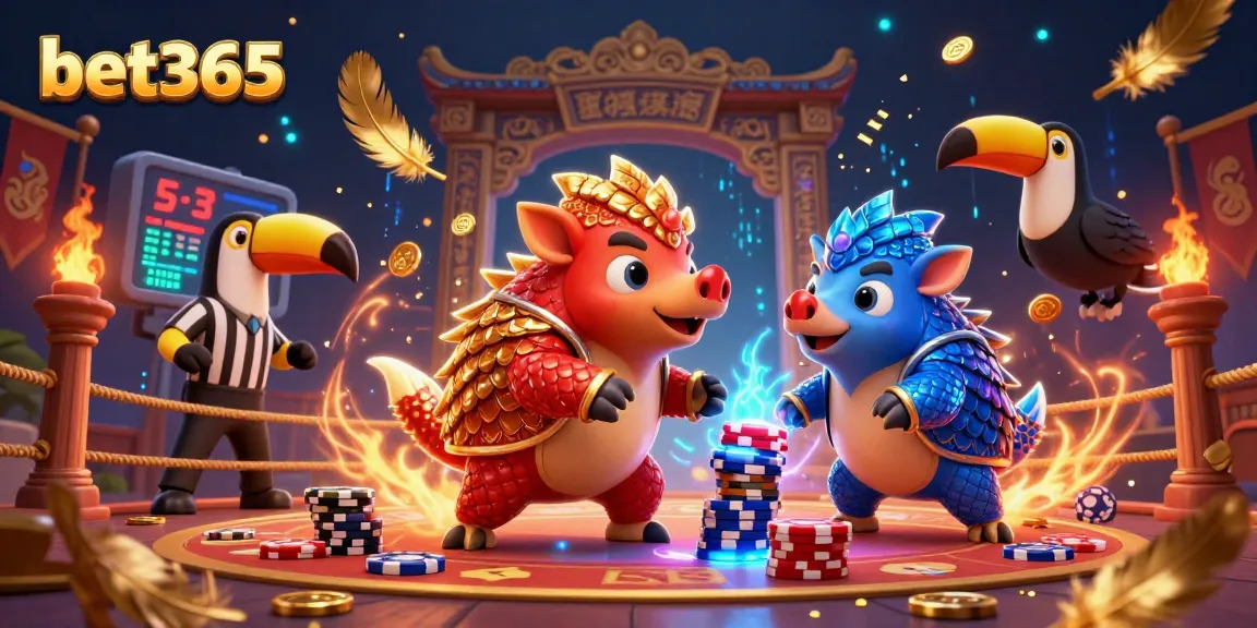 Bowl through stunning poker chips with the vibrant pangolins of bet365 in a dynamic casino showdown.