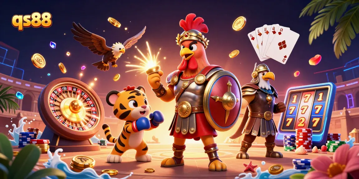 Experience winning at qs88 with exciting casino games, cash rewards, and vibrant 3D characters.