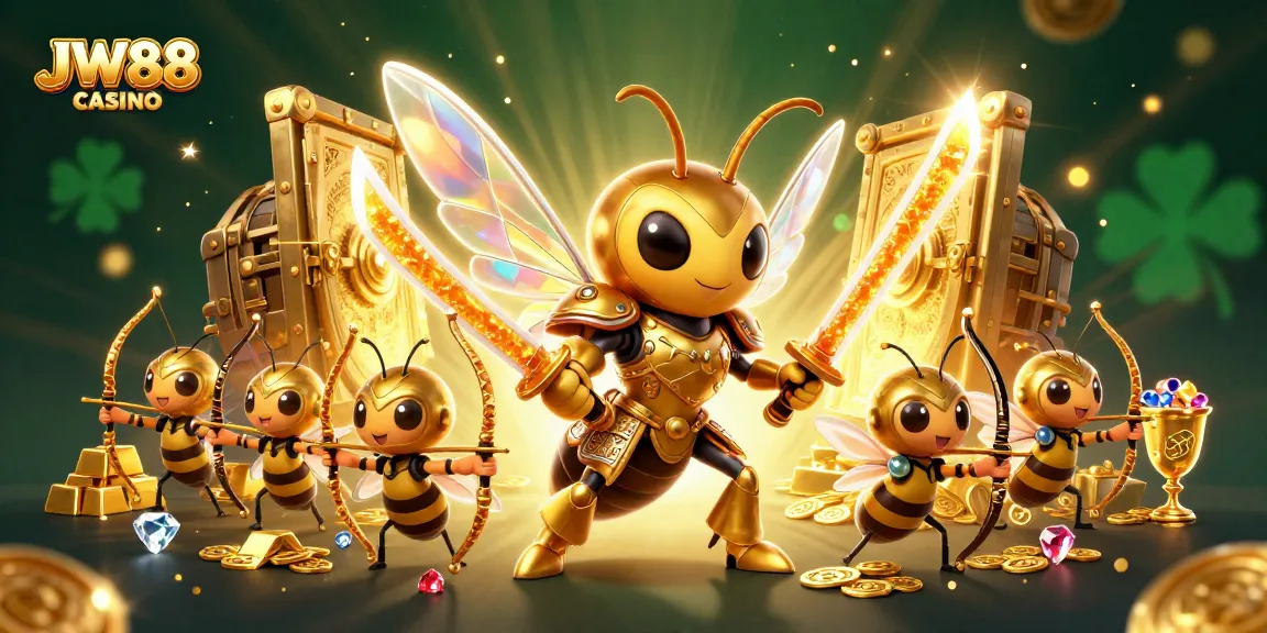 Engage in excitement at JW88 casino with golden treasures and dynamic 3D characters.