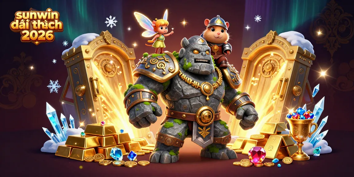 Experience sunwin đổi thưởng 2026 with a magical 3D casino adventure featuring enchanted characters and treasures.