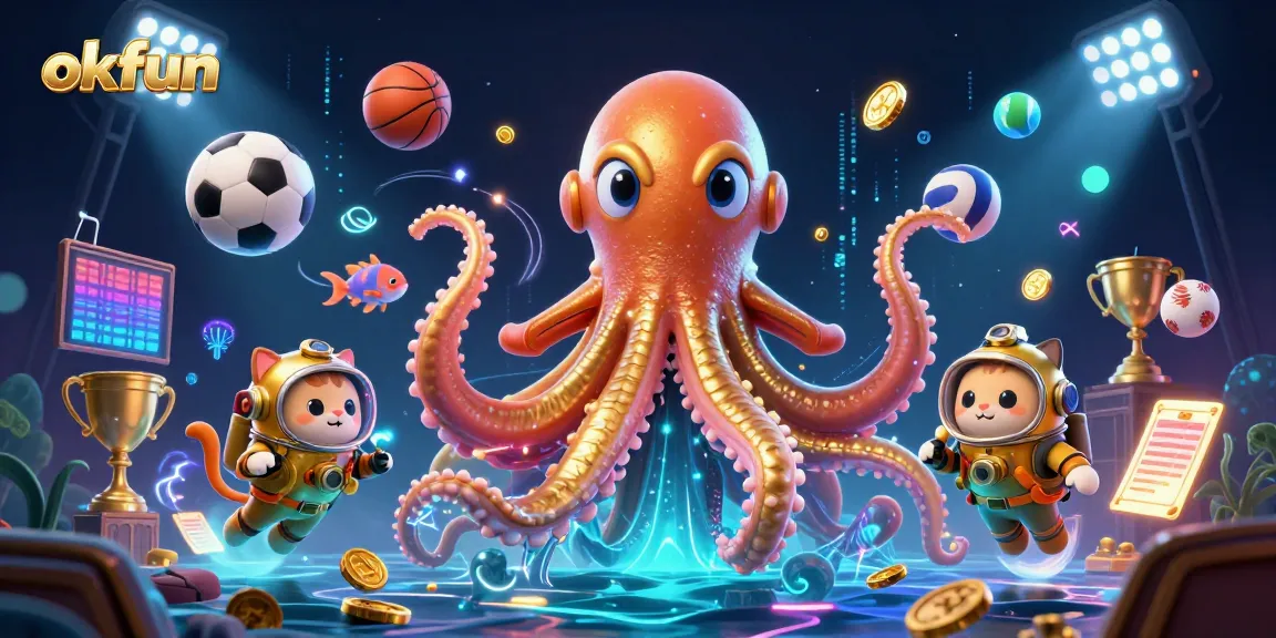 Experience exciting gameplay at okfun with a vibrant scene depicting dynamic sports elements and a fantasy maritime setting.