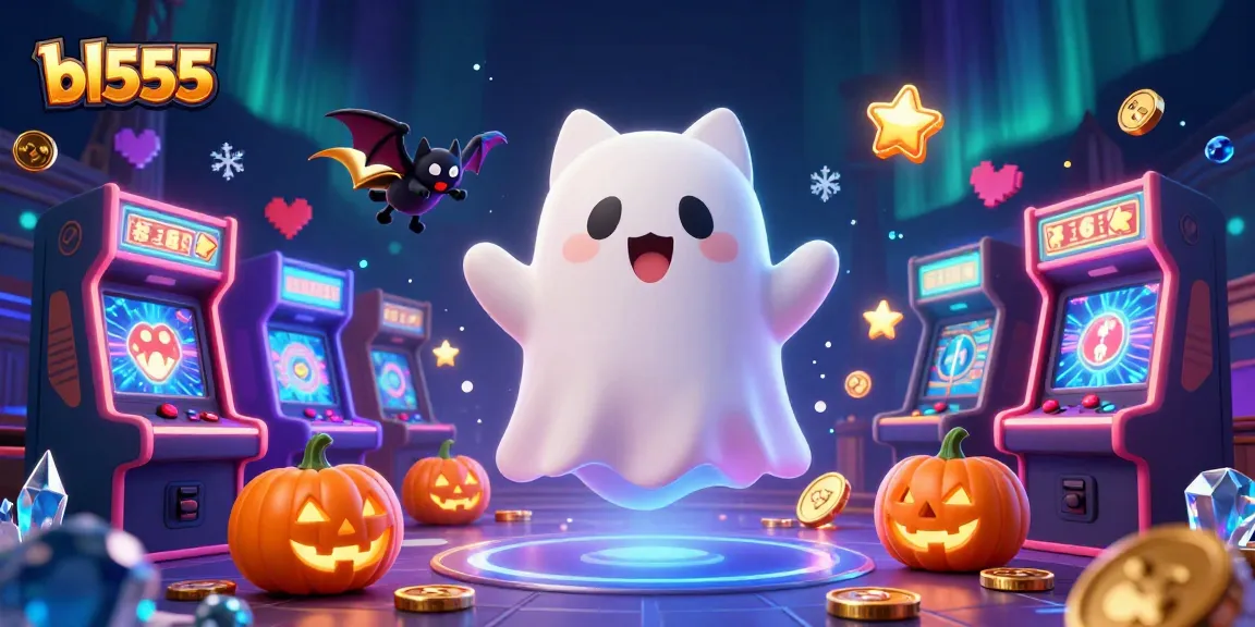 Experience thrilling gameplay at bl555 with our lively ghost cat and vampire bat in a haunted casino.