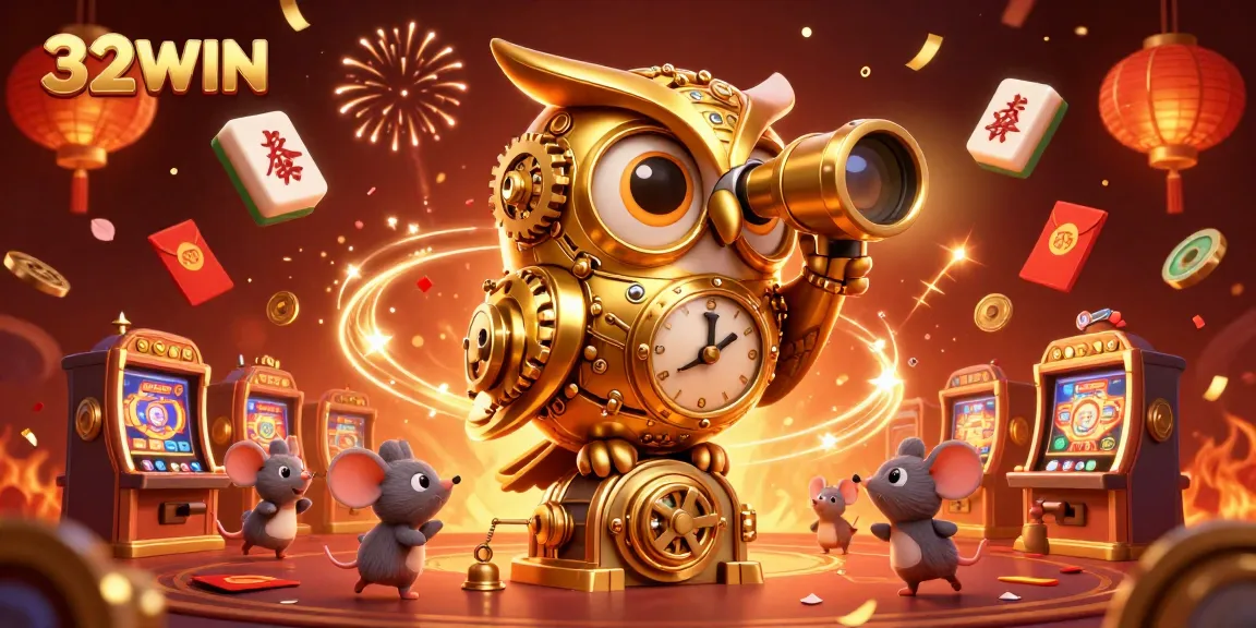 Engage with 32WIN in a vibrant casino illustration showcasing your gaming possibilities.