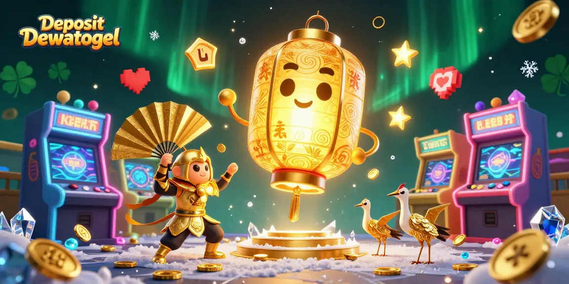 Bet on Deposit Dewatogel with engaging 3D casino elements and vibrant gaming visuals.