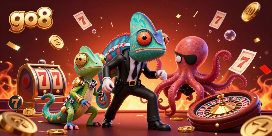 Experience thrilling wins at go8 with our vibrant casino illustration showcasing jackpots, slots, and dynamic gameplay.
