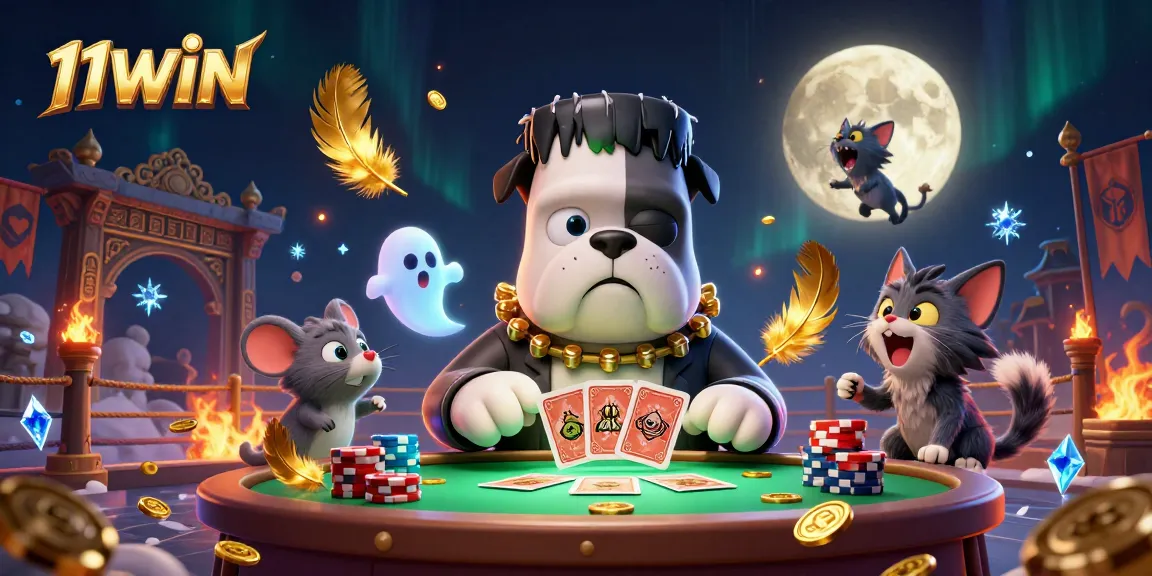 Experience thrilling card games at 11WIN with enchanting characters and dynamic casino elements.